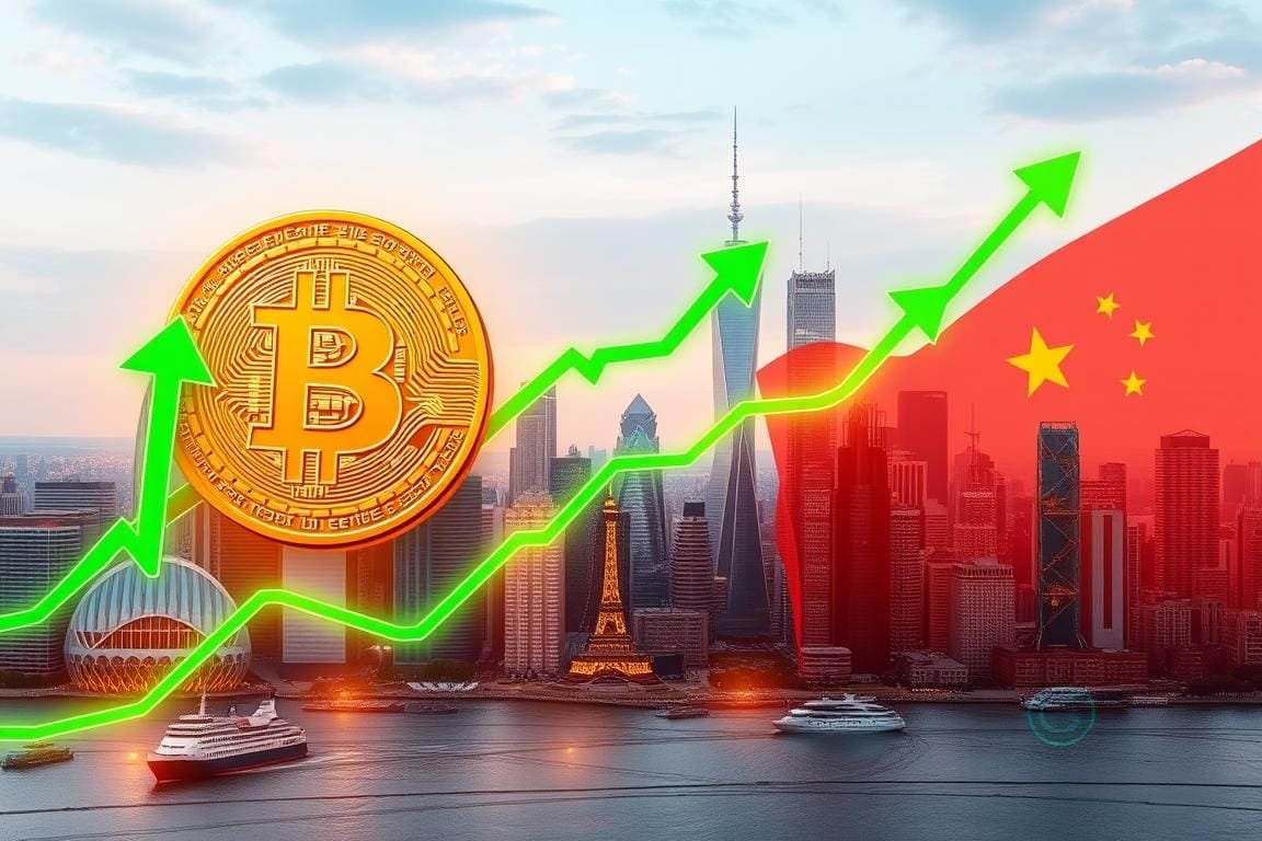 Bitcoin atinge melhor preço em 2 meses impulsionado por EUA e China